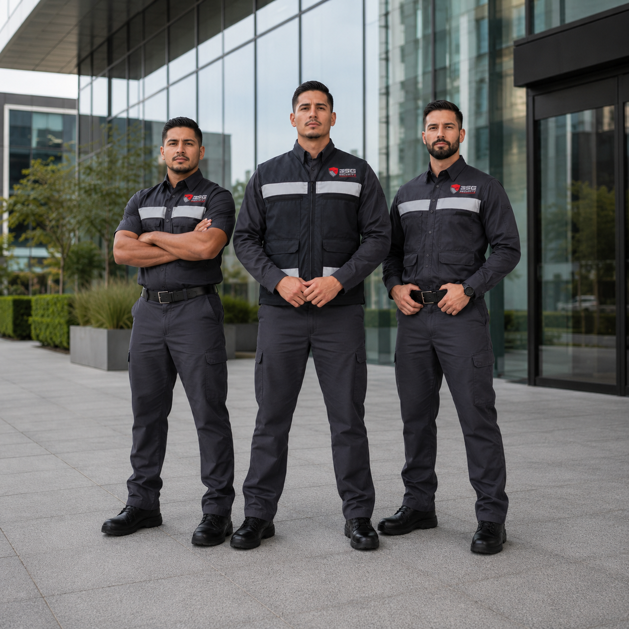 Equipo de guardias TSG en formación — Seguridad privada para empresas y corporativos
